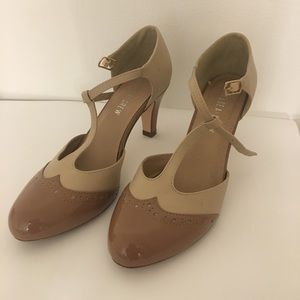 ModCloth Chelsea Crew T-strap heels